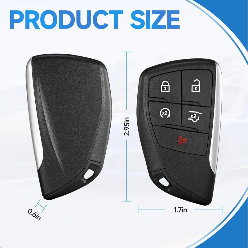LYFUCESS Smart Key Fob Replacement Remote Fits for GMC Yukon Chevy Tahoe Suburban 2021 2022 2023 2024 Proximity Keyless Entry Remote Control 433Mhz YG0G21TB2 13541559 - Image 4